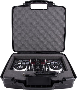 CASEMATIX Protective DJ Controller Carry Case Compatible with Numark Party Mix Starter Mixer in Padded Foam Interior with Hard Shell Exterior