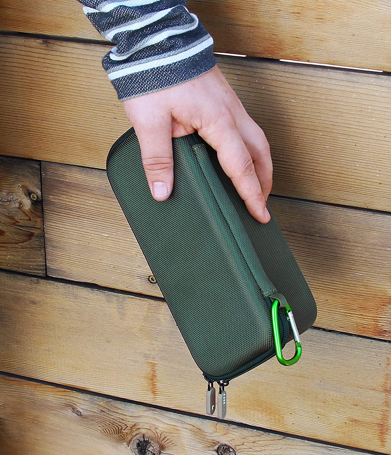 Carry Case Compatible with Bose Soundlink Flex Bluetooth Speaker and Charge Cable, Includes Clip On Carabiner and Rugged Exterior