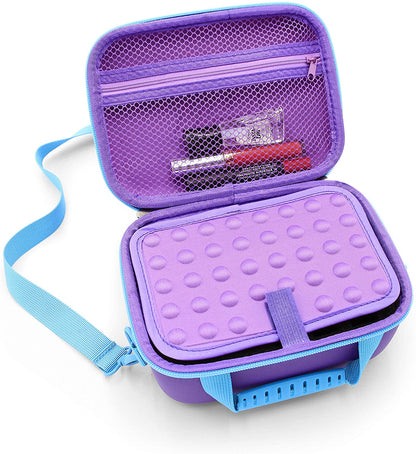 Nail Polish Organizer Case with 20 Nail Polish Holder Foam Slots - Includes Nail Polish Case with Padded Foam and Shoulder Carry Strap Only