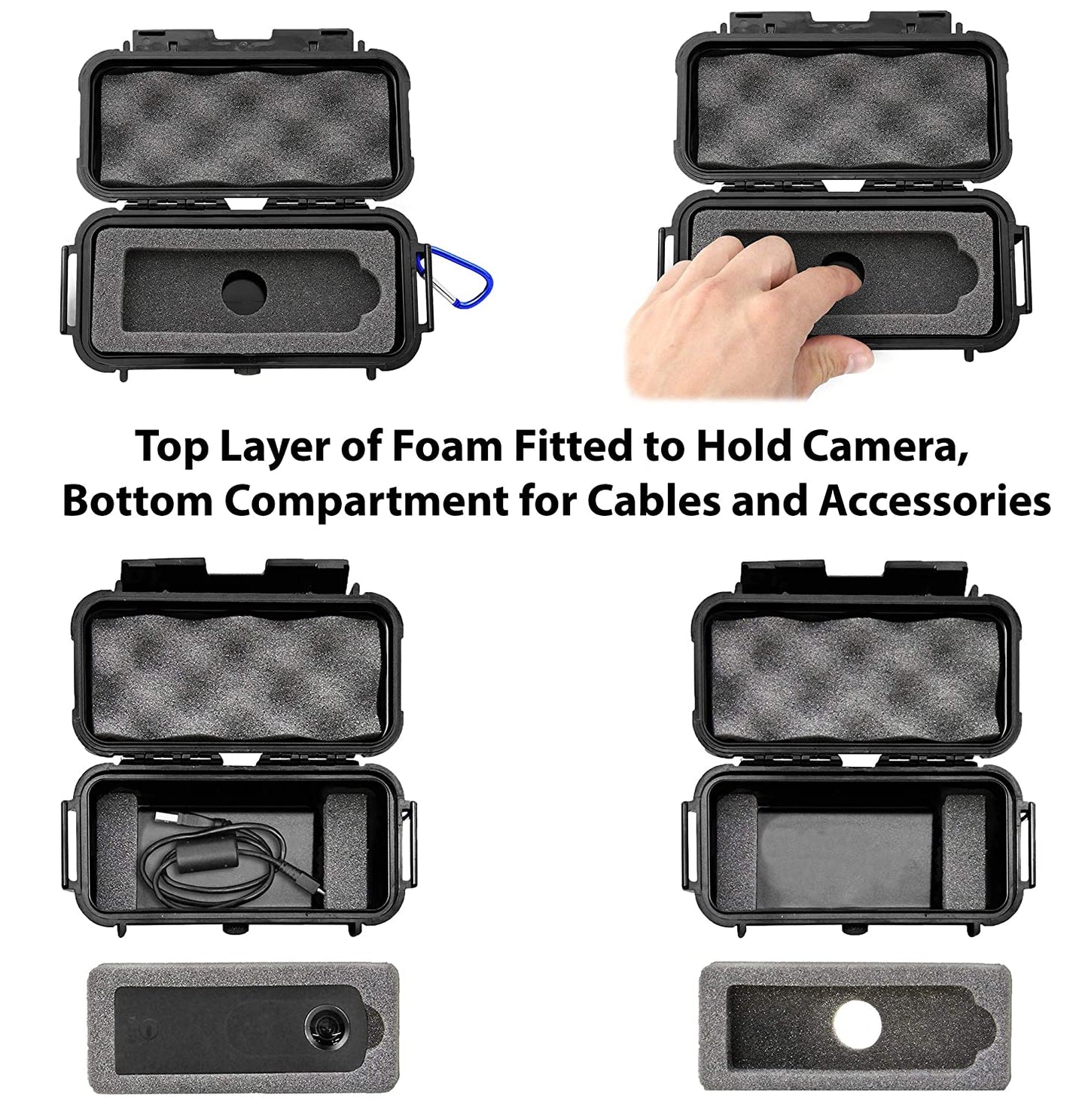 Waterproof Camera Case Compatible with Ricoh Theta V 360, Theta S and SC 360 Degree Spherical Digital Cameras