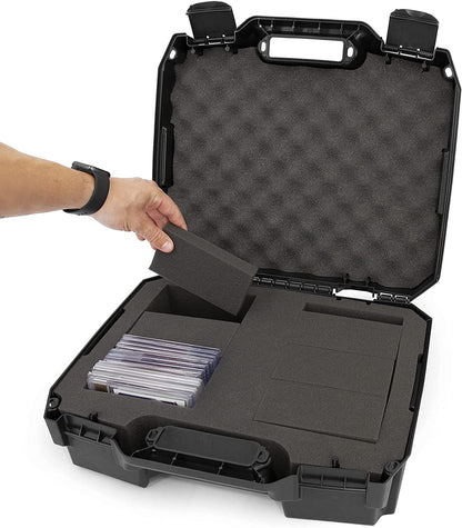 Graded Card Case Compatible with 60+ BGS PSA SGC FGS One Touch Graded Sports Trading Cards Rugged Graded Slab Card Storage Box