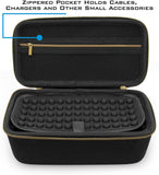 CASEMATIX Travel Case Compatible with Rode PodMic Dynamic Microphone, Shure MV7 XLR and Other Cardioid Condenser Microphones & Accessories