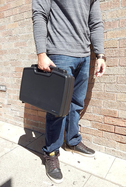Hard Shell Minidrone Case Compatible with Parrot Mambo Drone -  Tri-Layer Customizable Foam & Flypad Controller Storage - Case Only