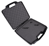 CASEMATIX 15.5" Hard Travel Case with Padlock Rings and Customizable Foam - Fits Accessories up to 13.25" x 10.5" x 2"