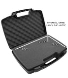 CASEMATIX 17" Hard Travel Case with Padlock Rings and Customizable Foam - Fits Accessories up to 14.5" x 7.5" x 2.75"