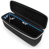 CASEMATIX Wireless Microphone Case Compatible with 11" Wireless Mic System Handheld Microphones Fits Up To Two Mics - Black Case Only