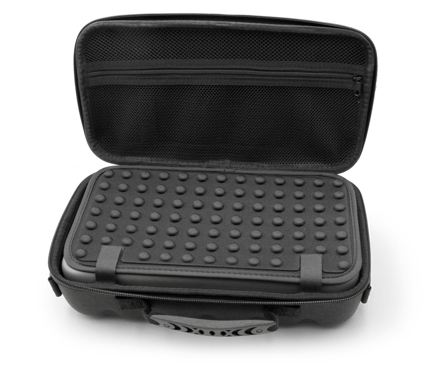 12.75" Hard Shell EVA Travel Case with Shoulder Strap and Padded Divider - Fits Accessories up to 11.5" x 5.5" x 2"