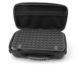 CASEMATIX 12.75" Hard Shell EVA Travel Case with Shoulder Strap and Padded Divider - Fits Accessories up to 11.5" x 5.5" x 2"