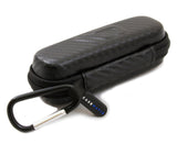 CASEMATIX 5.25" Hard Shell EVA Travel Case with Carabiner Clip - Fits Accessories up to 2.5" x 2.5" x 1"