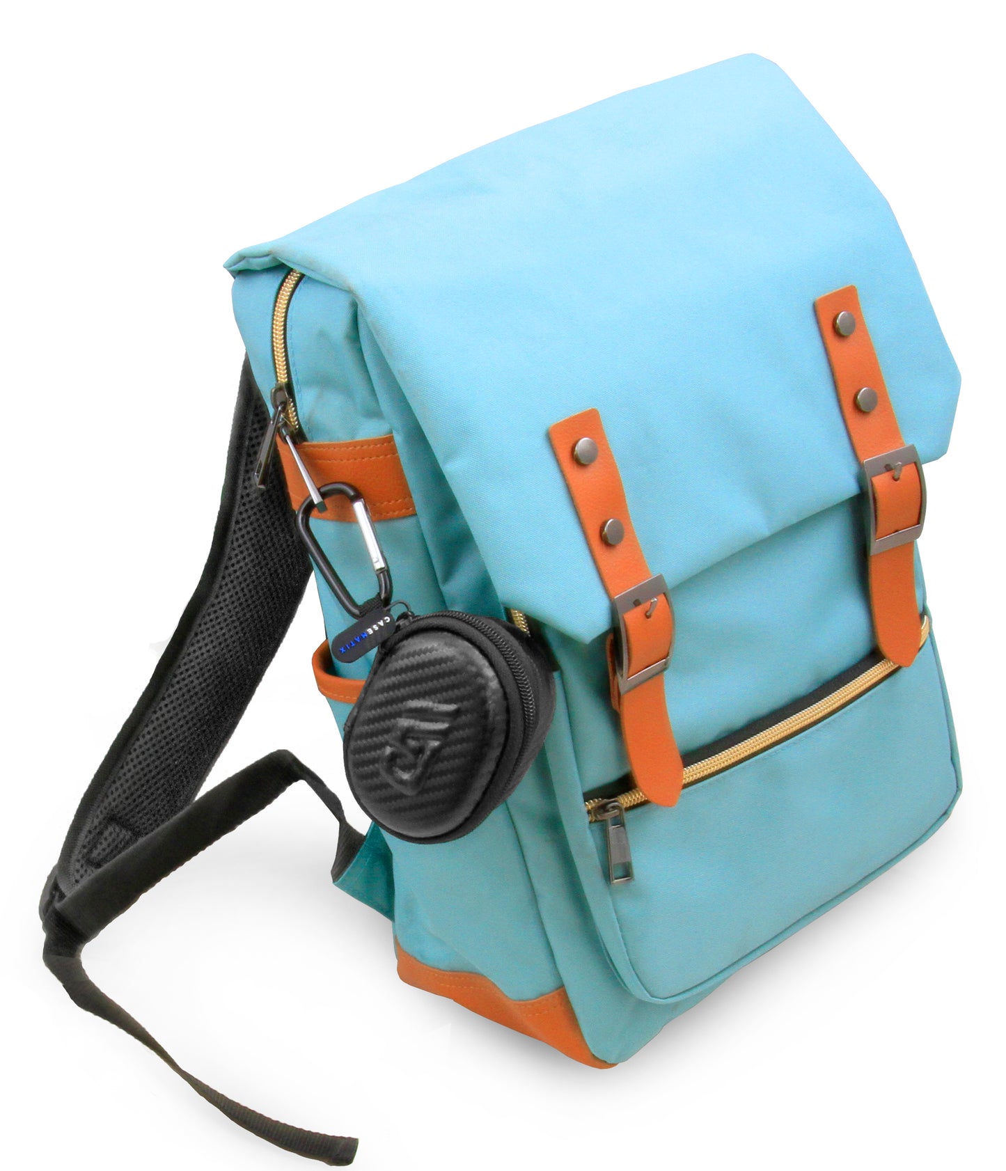 3.25" Hard Shell EVA Travel Case with Carabiner Clip - Fits Accessories up to 3" x 1.75" x 1.5"
