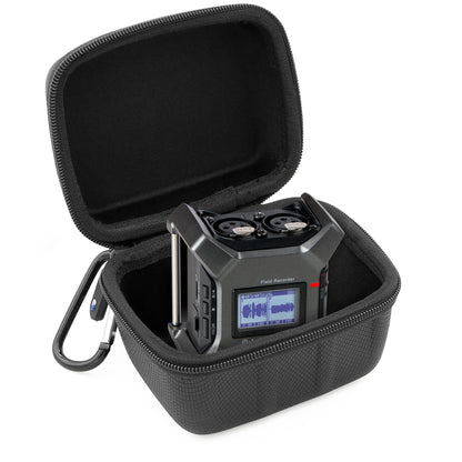 Carry Case Compatible with Zoom F3 Field Recorder Portable 2-Input Track Recorder - Carrying Case Only with Carabiner