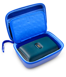 CASEMATIX Blue Travel Carrying Case for Fujifilm Instax Mini Link Smartphone Photo Printer and Instant Film, Includes EVA Carry Case Only with Foam