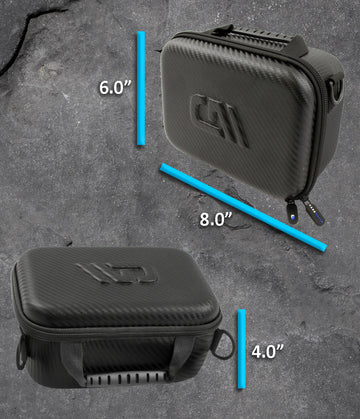 CASEMATIX 4.75 Hard Shell EVA Travel Case with Wrist Strap - Fits  Accessories up to 3.75 x 2.75 x 2.5