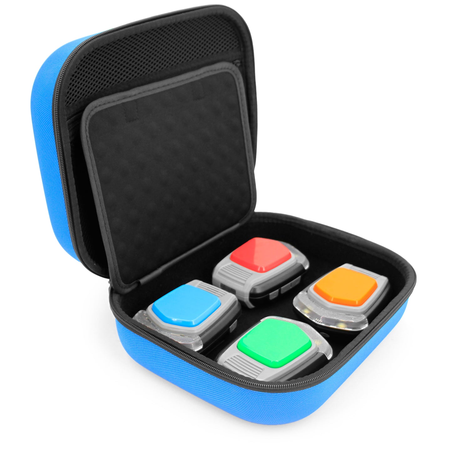 Blue Toy Case Compatible with 4 VTech KidiGo NexTag Game System Arm Units and Accessories - Includes Travel Case Only