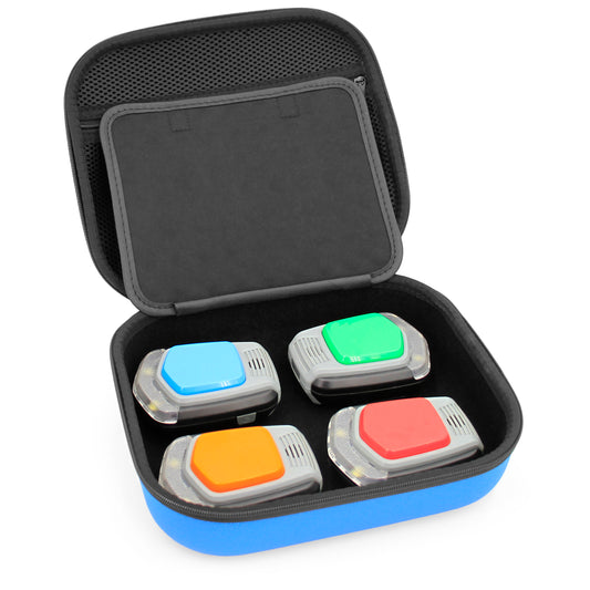 Blue Toy Case Compatible with 4 VTech KidiGo NexTag Game System Arm Units and Accessories - Includes Travel Case Only