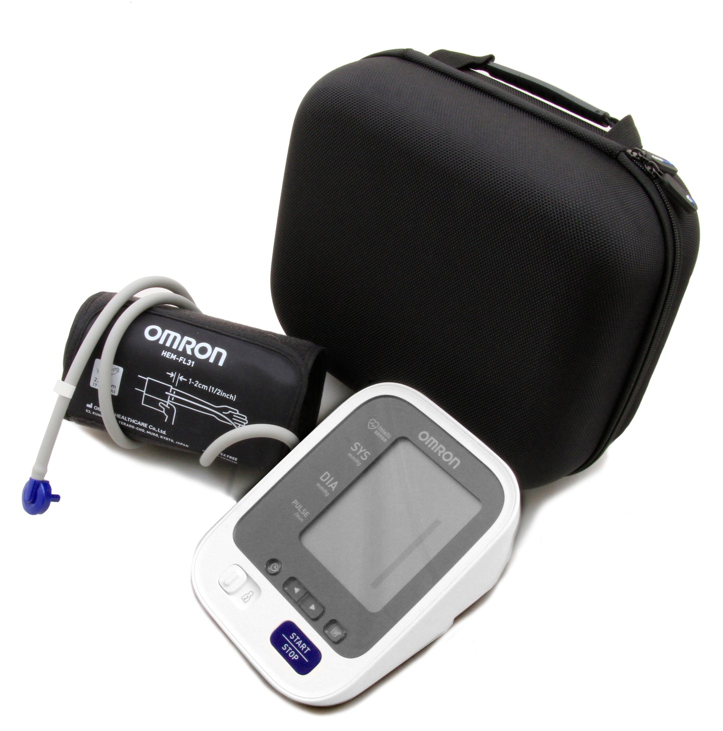 Travel Case Compatible with Omron 7 Series Upper Arm Blood Pressure Monitor and Arm Cuff Models BP761N, BP760N, BP761 or B760