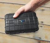 CASEMATIX 8" Waterproof Hard Travel Case with Rubber and Customizable Foam Interior - Fits Accessories up to 6.25" x 3.37" x 2.25"