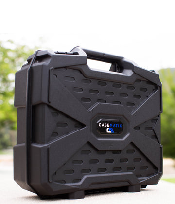 CASEMATIX 16 Hard Travel Case with Padlock Rings and Customizable Foam - Fits  Accessories up to 14 x 10.75 x 4