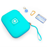 CASEMATIX 8" Turquoise Asthma Inhaler Case for Travel Fits Spacer, Mask and Accessories, Includes Case Only