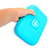 CASEMATIX 8" Turquoise Asthma Inhaler Case for Travel Fits Spacer, Mask and Accessories, Includes Case Only