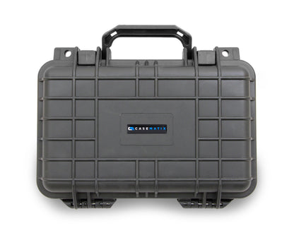12" Waterproof Hard Travel Case with Padlock Rings and Customizable Foam - Fits Accessories up to 9" x 5" x 2.75"