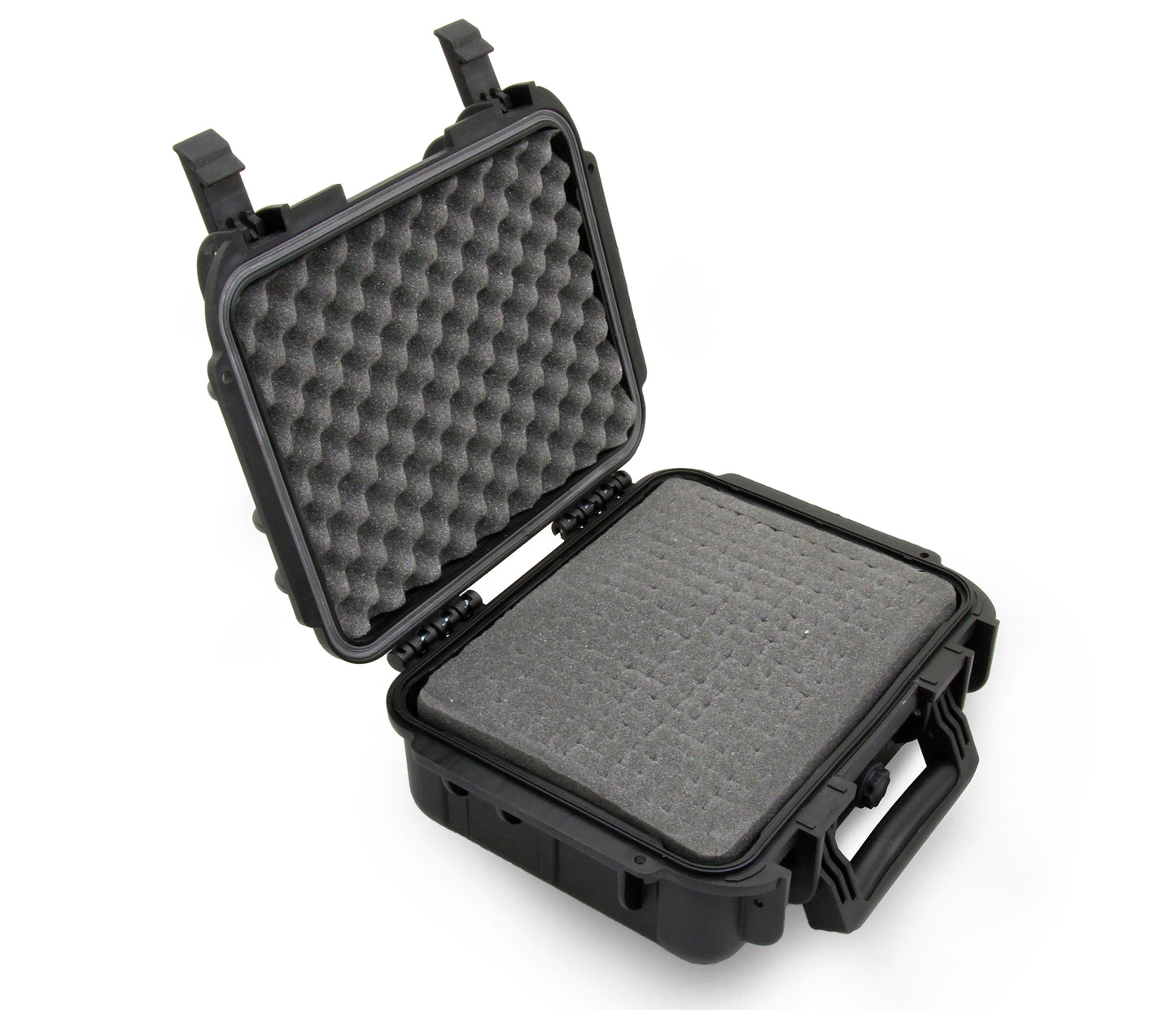 14" Waterproof Hard Travel Case with Padlock Rings and Customizable Foam - Fits Accessories up to 10.5" x 7.5" x 4.25"