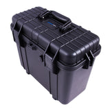 CASEMATIX 15" Waterproof Hard Travel Case with Padlock Rings and Customizable Foam - Fits Accessories up to 14” x 6” x 11.25”