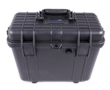 CASEMATIX 15" Waterproof Hard Travel Case with Padlock Rings and Customizable Foam - Fits Accessories up to 14” x 6” x 11.25”
