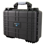 CASEMATIX 16" Waterproof Hard Travel Case with Padlock Rings and Customizable Foam - Fits Accessories up to 13.5” x 9” x 4.5”
