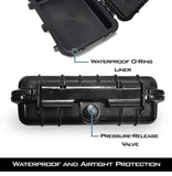 CASEMATIX Waterproof Case Compatible with GPS Garmin inReach Messenger Satellite Communicator, Includes Case Only with Custom Foam