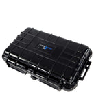 CASEMATIX 7.4" Waterproof Hard Travel Case with Customizable Foam - Fits Accessories up to 6.3" x 3.75" x 1.25"