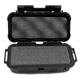 CASEMATIX 7.75" Waterproof Hard Travel Case with Rubber and Customizable Foam Interior - Fits Accessories up to 5.5" x 2" x 1.5"