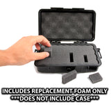 Pluckable Replacement Foam Compatible with RMR9 - 9.5" CASEMATIX Waterproof Cases