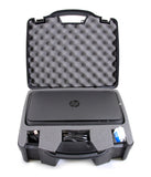 CASEMATIX Portable Printer Carry Case Compatible with HP Officejet 250 Wireless Mobile Printer, Ink Cartridges and Power Cable