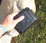 CASEMATIX 6.25" Waterproof Hard Travel Case with Rubber and Customizable Foam Interior - Fits Accessories up to 4.5" x 2.5" x 1.25"