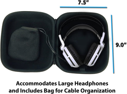 Gaming Headset Travel Case Bag Compatible with Astro A50, A40 TR and Microphone with Wired or Wireless Headphones for PC, Mac, PS4 and Xbox