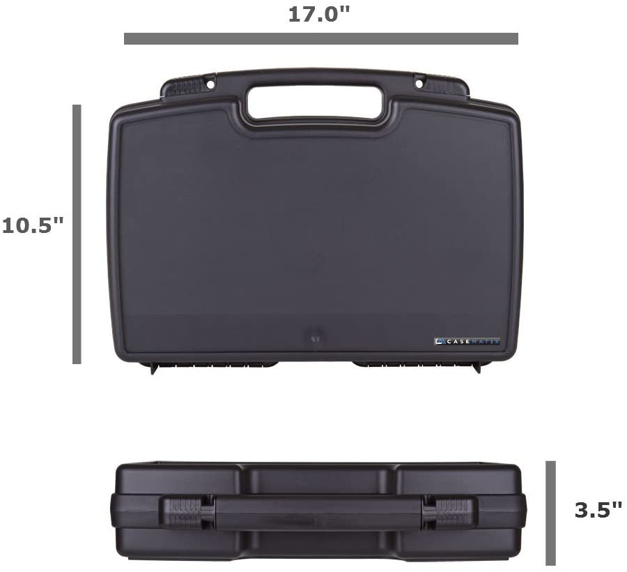 CASEMATIX Portable Printer Carry Case Compatible with HP Officejet 250  Wireless Mobile Printer, Ink Cartridges and Power Cable
