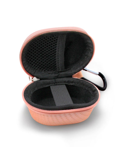 3.25" Hard Shell EVA Travel Case with Carabiner Clip - Fits Accessories up to 3" x 1.75" x 1.5"