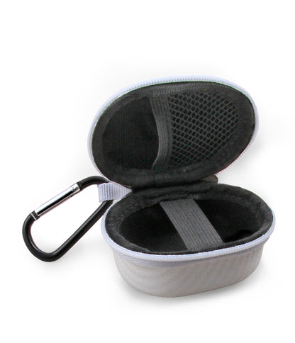 3.25" Hard Shell EVA Travel Case with Carabiner Clip - Fits Accessories up to 3" x 1.75" x 1.5"