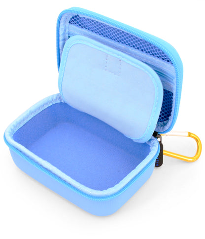 Travel Case Compatible with Beyblade Burst Battling Top Game Pieces and Accessories with Wrist Strap and Padded Divider Up to 4.75 Inches