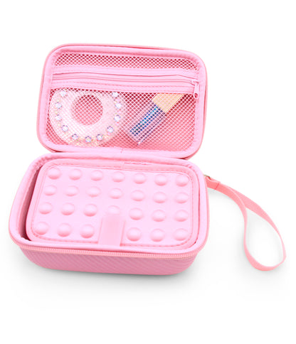 Travel Case with Wrist Strap for Blinger Deluxe Set, Blinger Refill Gems and More Hair Jewels and Nail Glam Childrens Accessories, Case Only