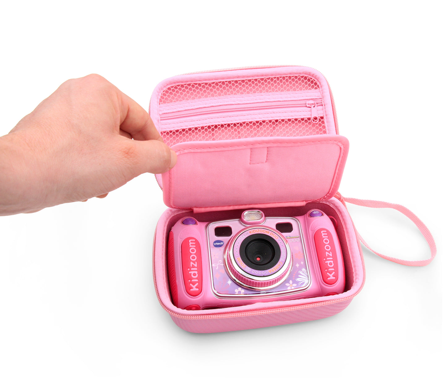 Camera Case Compatible with VTech Kidizoom Pix/Duo/Twist - EVA Protection with Accessory Storage & Fun Design for Kids - Case Only