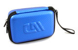 CASEMATIX 7" Hard Shell EVA Travel Case with Wrist Strap and Padded Divider - Fits Accessories up to 6.5" x 4" x 2"
