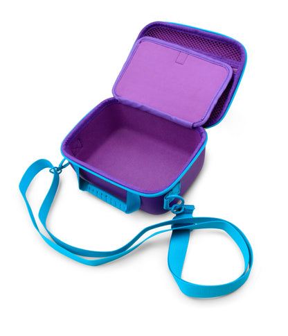 8" Hard Shell EVA Travel Case with Shoulder Strap and Padded Divider - Fits Accessories up to 7” x 5.5” x 3”