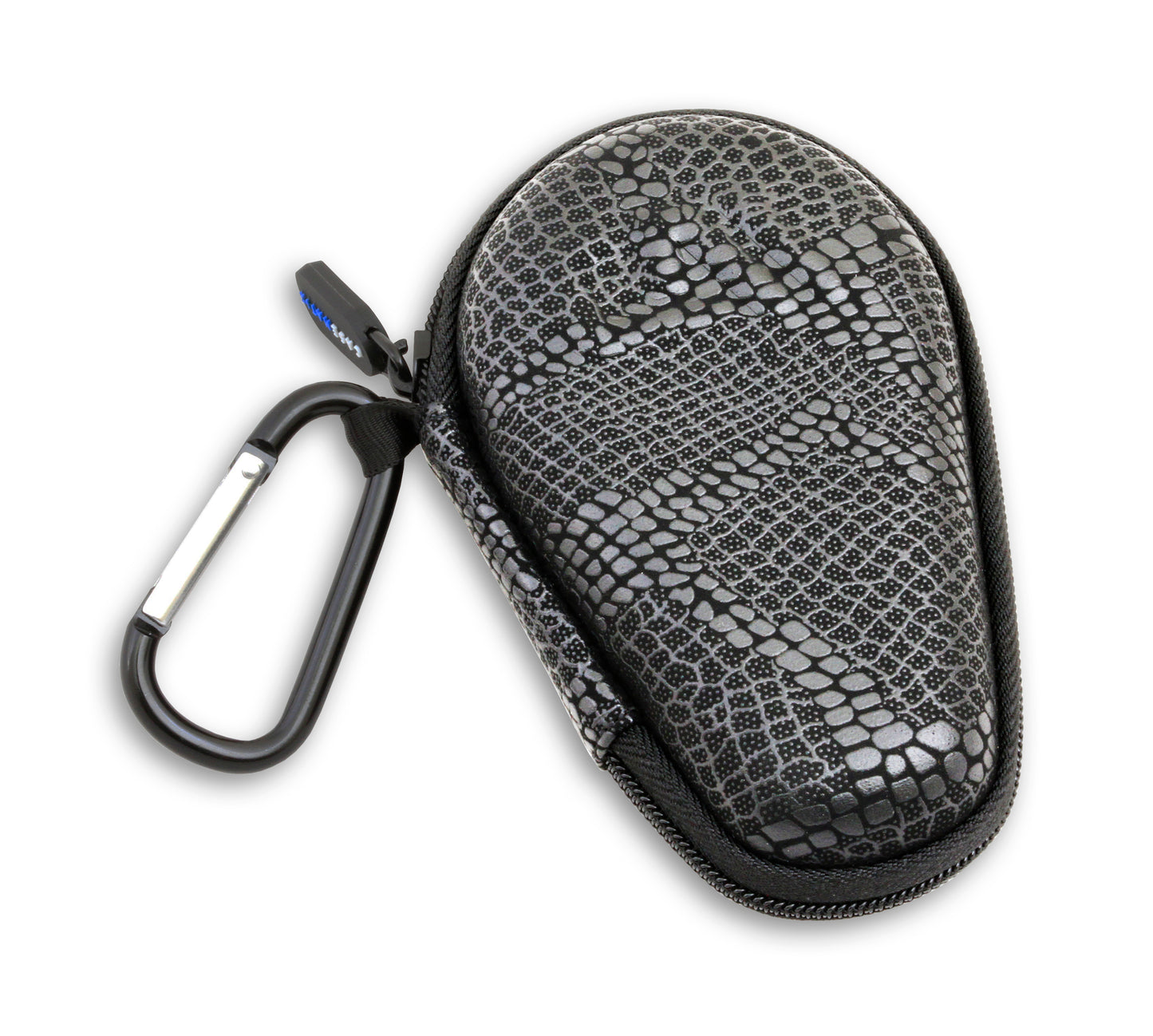 4.75" Hard Shell EVA Travel Case with Carabiner Clip - Fits Accessories up to 4.25" x 1-2.25" x 0.9"