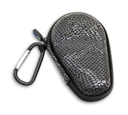 4.75" Hard Shell EVA Travel Case with Carabiner Clip - Fits Accessories up to 4.25" x 1-2.25" x 0.9"